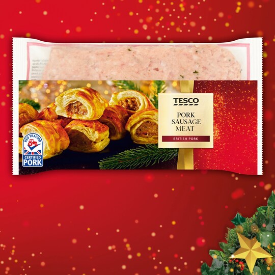 Tesco British Pork Sausage Meat 400G Tesco Groceries