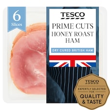 Tesco Prime Cuts Honey Roast Ham 6 Slices 125g
