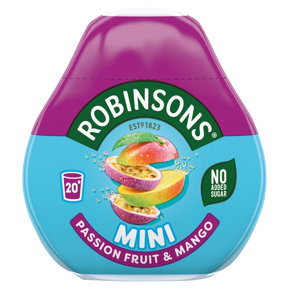 image 1 of Robinsons Mini Squash - Passion Fruit & Mango 66ml