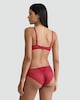 image 3 of F&F Lace Trim Brazilian Knickers in Red