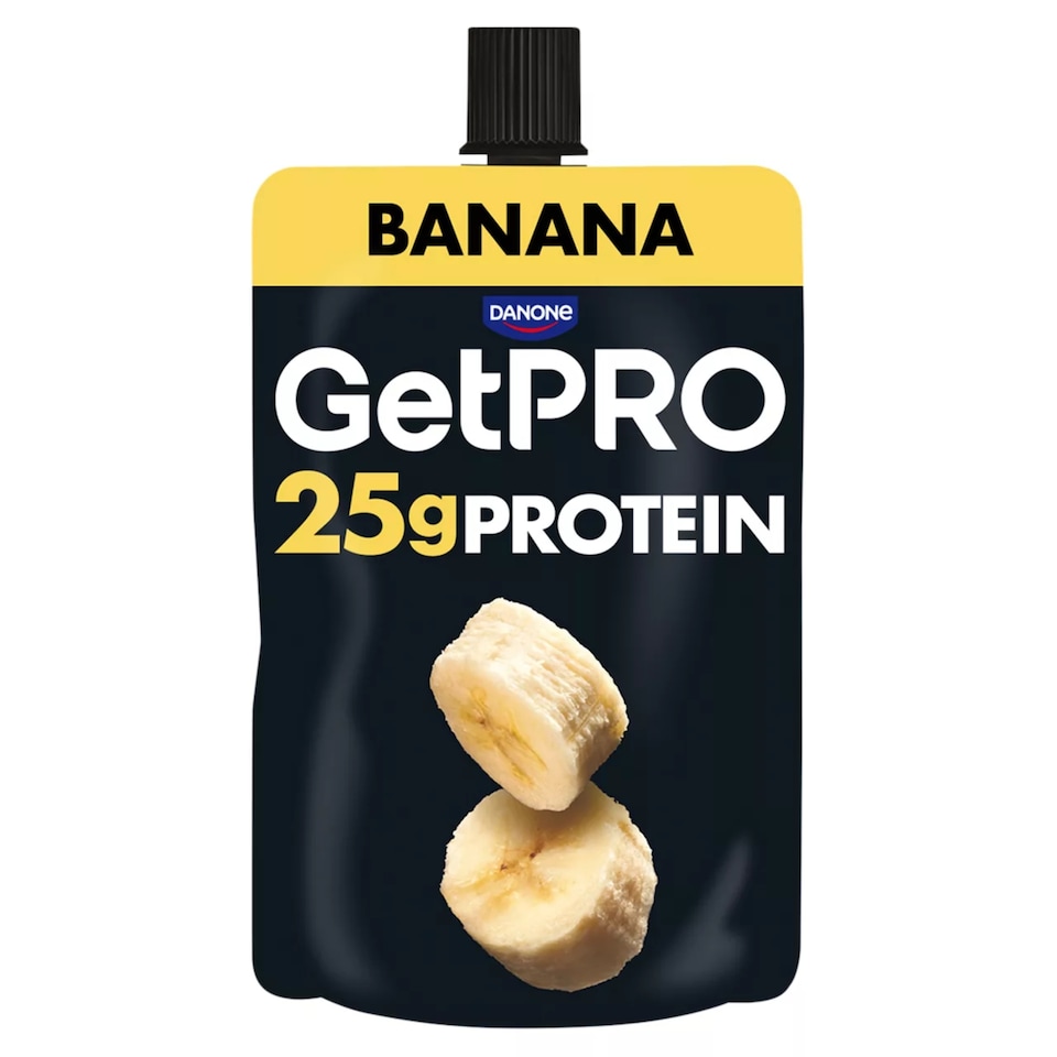 image 1 of GetPRO 25g Protein Yoghurt Pouch - Banana 200g