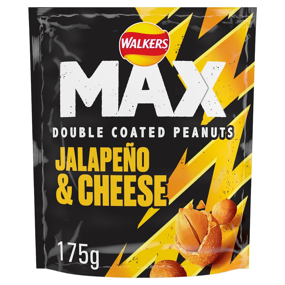 image 1 of Walkers Max Coated Peanuts Jalapeño & Cheese Sharing Bag 175g