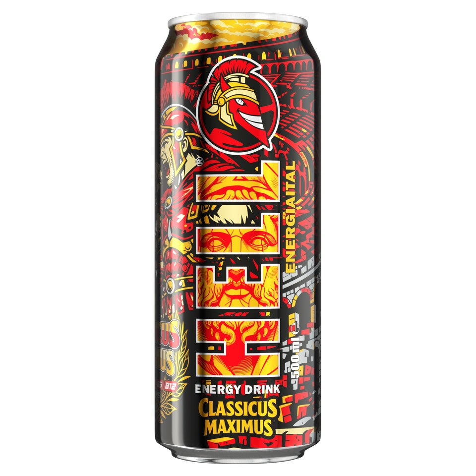 HELL Classicus Maximus tuttifruttiízű, koffeintartalmú, szénsavas energiaital 500 ml  1. kép