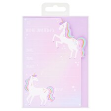 Unicorn Party Invitations 10pk