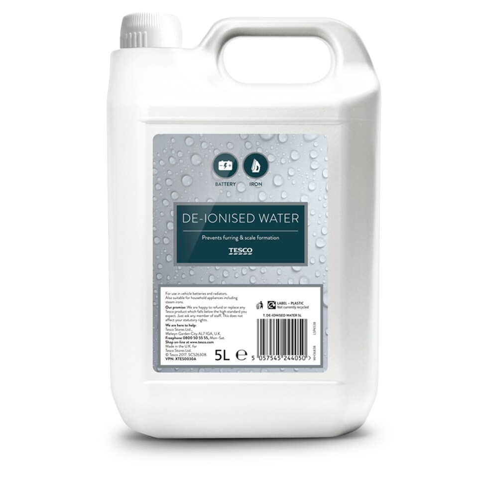 Tesco De-Ionised Water 5L