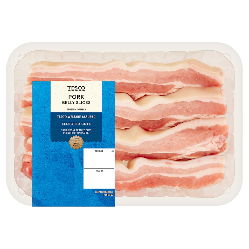 Tesco Pork Belly Slices 500g 