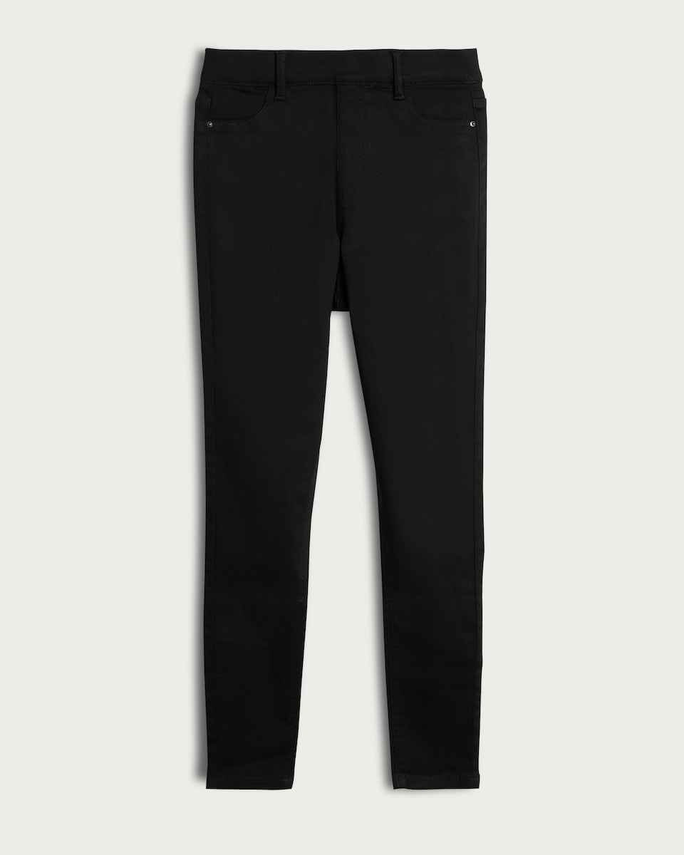 F&F Cotton Rich High Rise Jeggings in Black