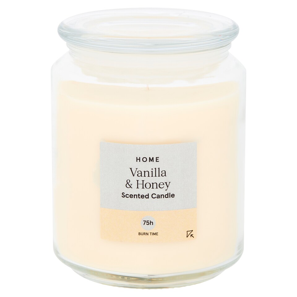image 1 of Tesco Scented Candle Vanilla & Honey 490G
