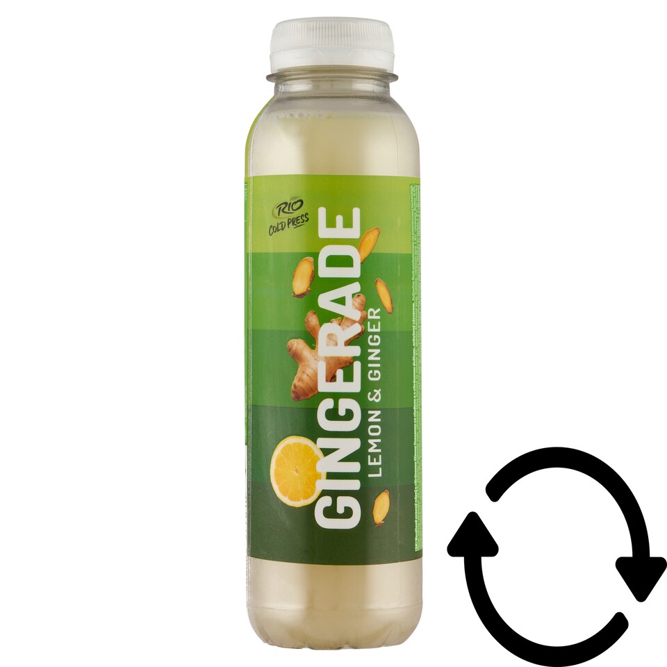 RIO Gingerade szénsavmentes gyümölcsital közvetlenül hidegen préselt citromléből 400 ml
