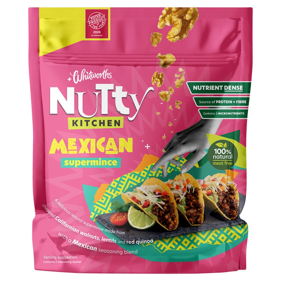 image 1 of Whitworths Nutty Kitchen Mexican Super Mince 200g