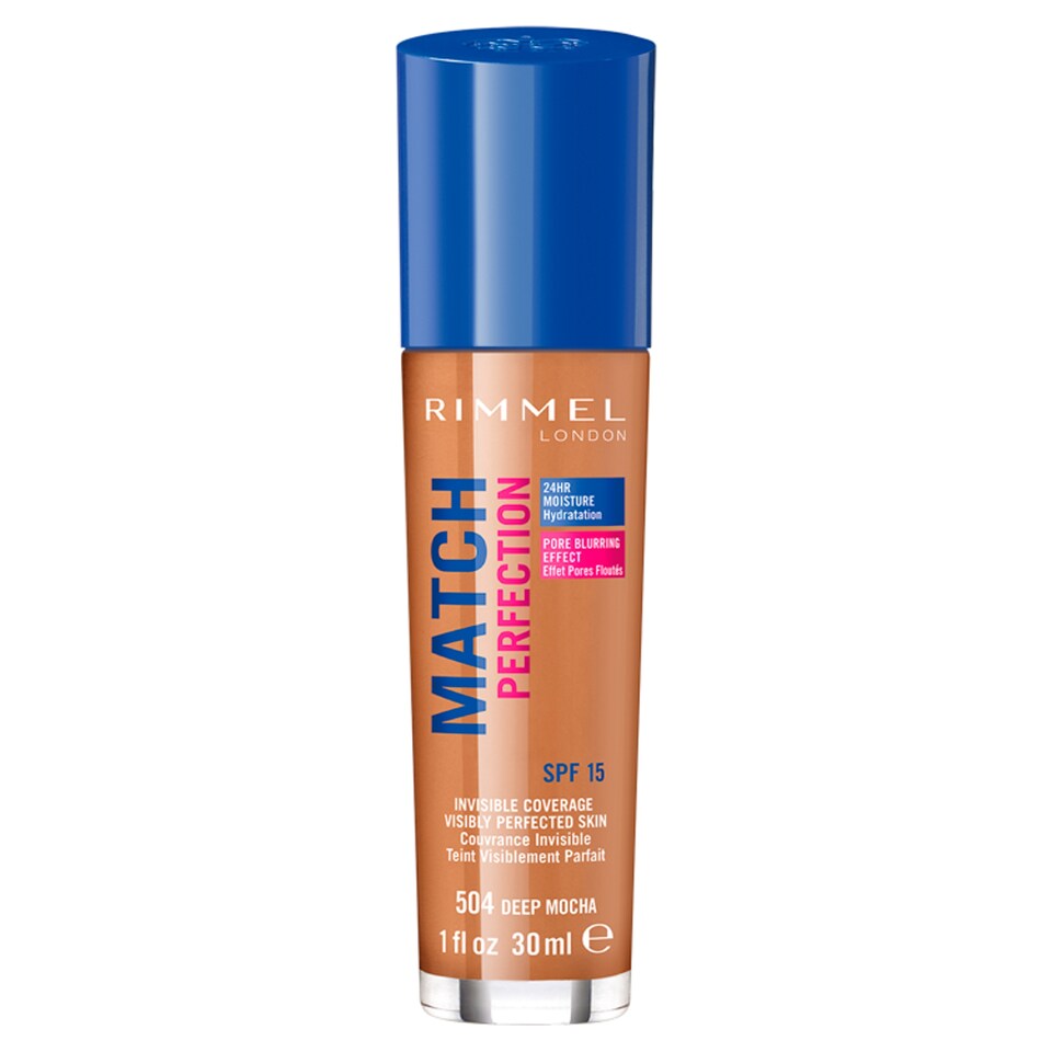image 1 of Rimmel Match Perfection Foundation Deep Mocha 30Ml