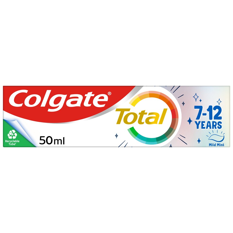 image 1 of Colgate Total Kids Toothpaste - Mild Mint 7-12 Years 50ml