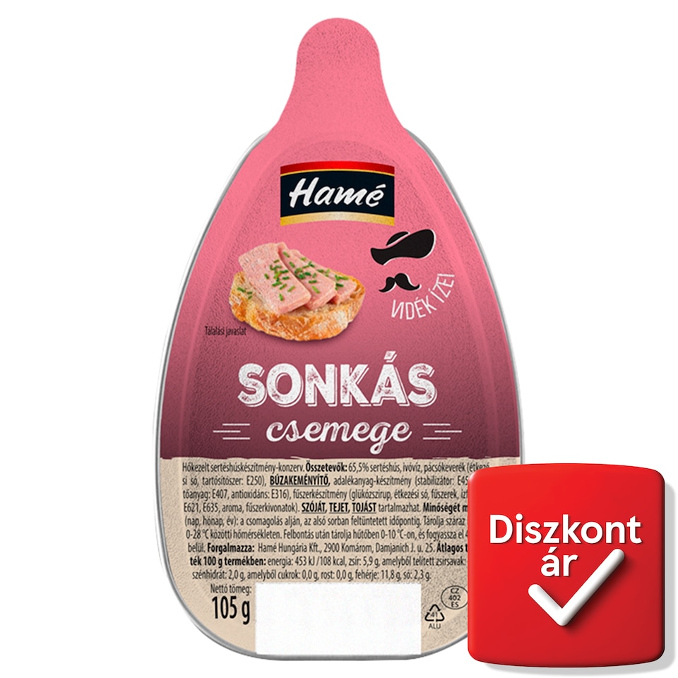 Hamé sonkás csemege 105 g  1. kép