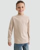 image 1 of F&F Boys Pure Cotton Long Sleeved T-Shirt in Med Nude