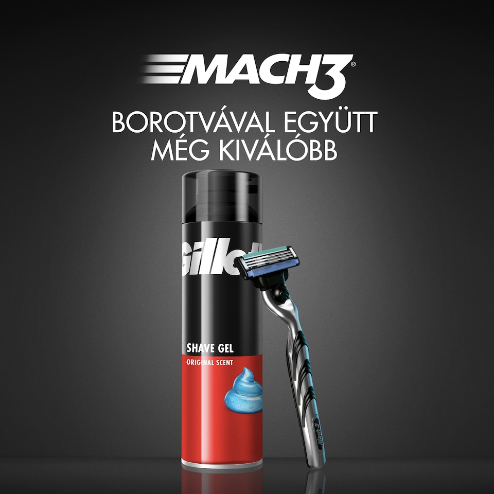 Gillette Classic Borotvazselé Original Illattal, Gyors És Egyszerű Borotválkozás, 200ml 1. kép