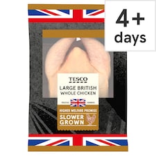 Tesco Slower Grown Large Whole Chicken 1.4kg-1.8kg