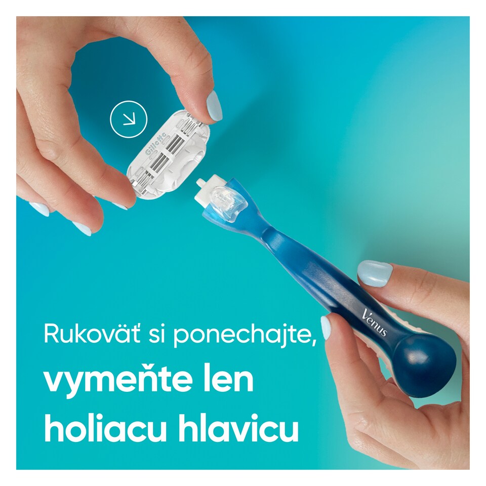 obrázok 1 z Gillette Venus  Smooth Dámske Holiace Hlavice, 12 ks Náhradných Hlavíc