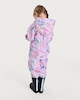 image 3 of Bluey Rainy Day Print Hooded Puddlesuit in Purple