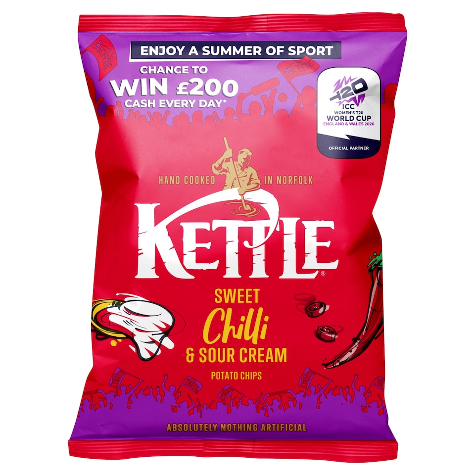 KETTLE Sweet Chilli & Sour Cream Potato Chips 130g