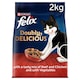 image 1 of FELIX Doubly Delicious Beef Chicken & Vegetables Dry Cat Food 2kg