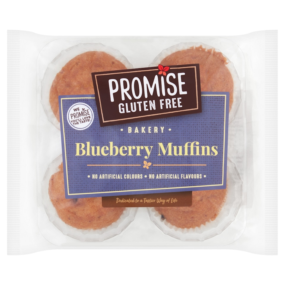 Promise Gluten Free Blueberry Muffin 4 Pack 240G