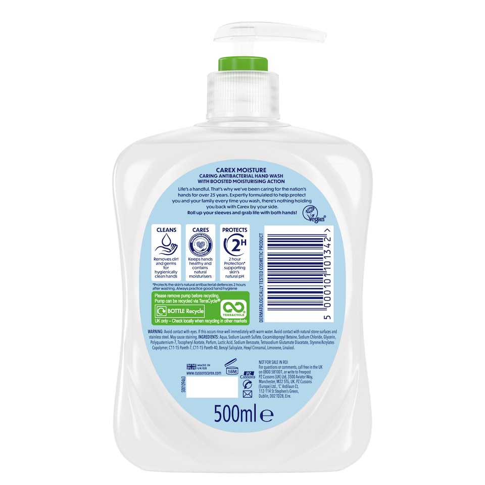 image 1 of Carex Moisture Plus Handwash 500Ml