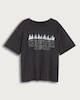 image 4 of Stranger Things Pure Cotton Flame Print T-Shirt in Grey
