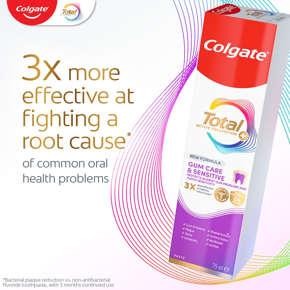 image 1 of Colgate Total Active Prevention+ Gum Care & Sensitive Toothpaste 75ml