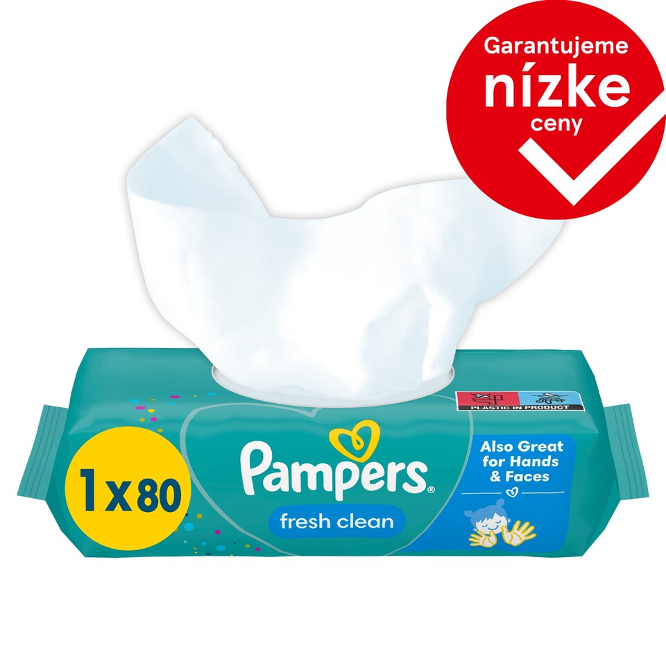 image 1 of Pampers Fresh Clean Baby Wipes 1 Packs = 80 Wipes
