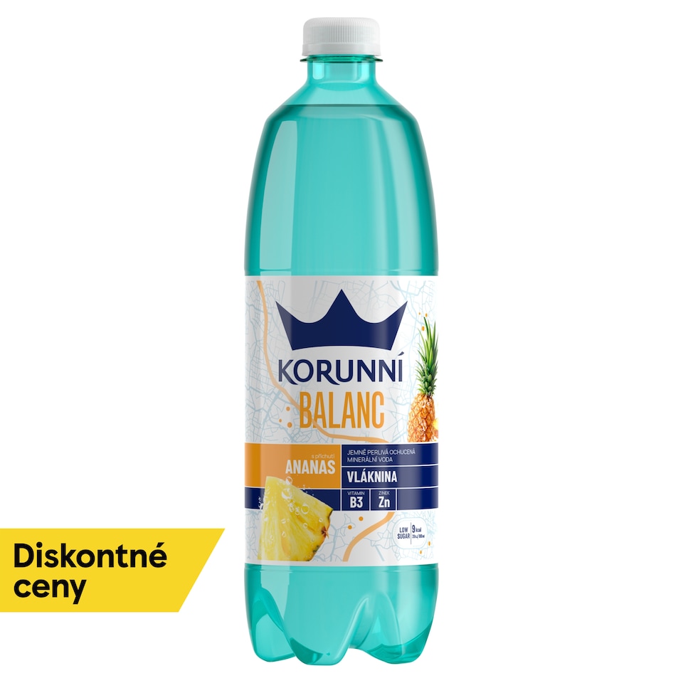 Korunní Balanc nealkoholický nápoj s ananásovou príchuťou 0,75 l