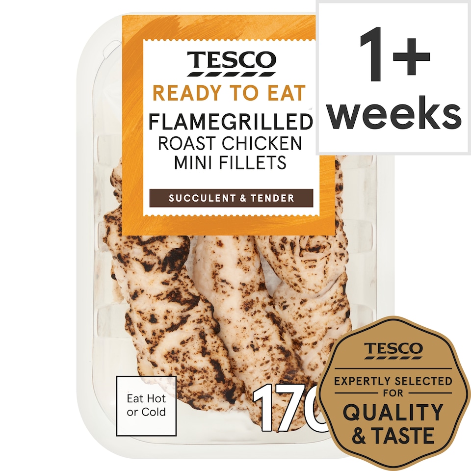 Tesco Flame Grilled Chicken Breast Mini Fillets 170g