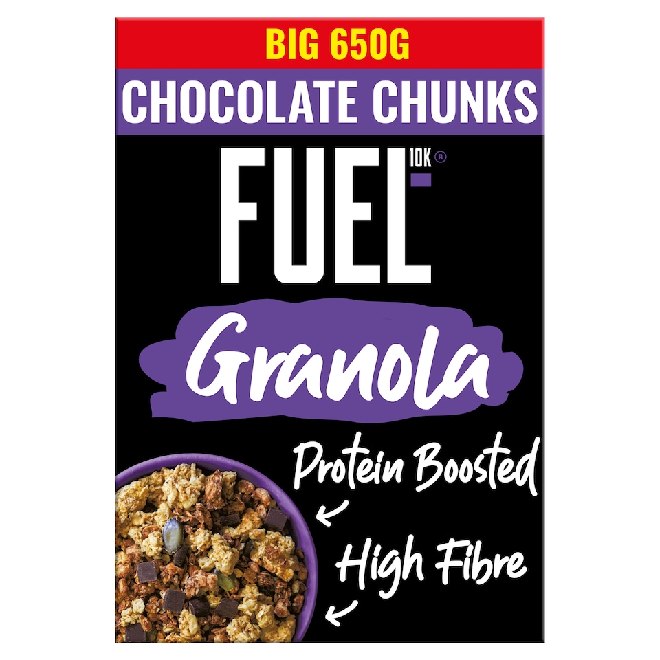 image 1 of FUEL10K Chocolate Chunks Protein Granola Breakfast Cereal 650g