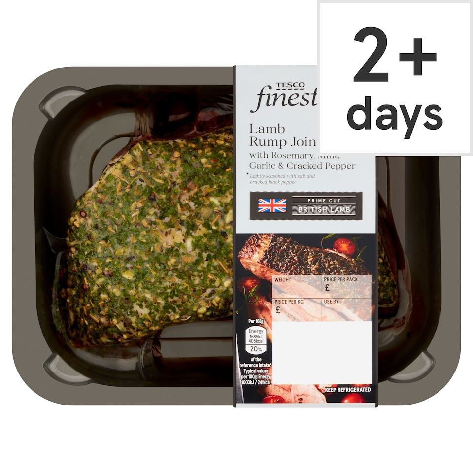 Tesco Finest Lamb Rump Joint With Rosemary & Mint