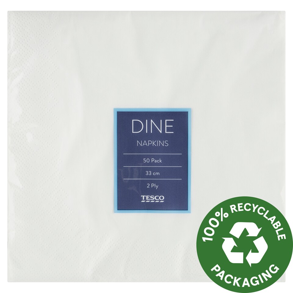 Tesco Dine obrúsky 2 vrstvové 50 ks