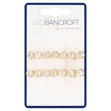 Leo Bancroft Crystal Gem Clips 2 Pack