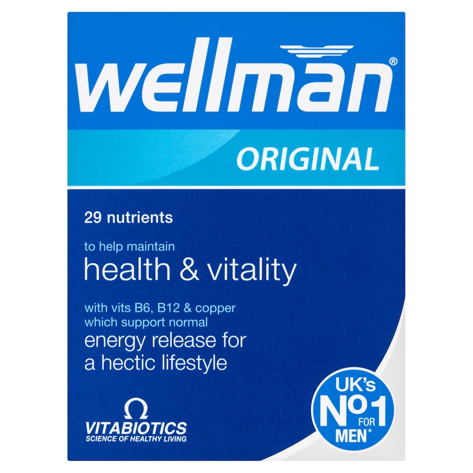 Vitabiotics Wellman Original Vitamin and Mineral Tablets 30s