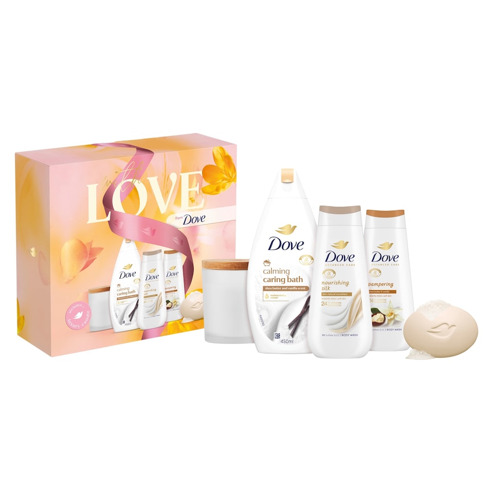 image 1 of Dove With Love Pampering Body Wash Complete Collection