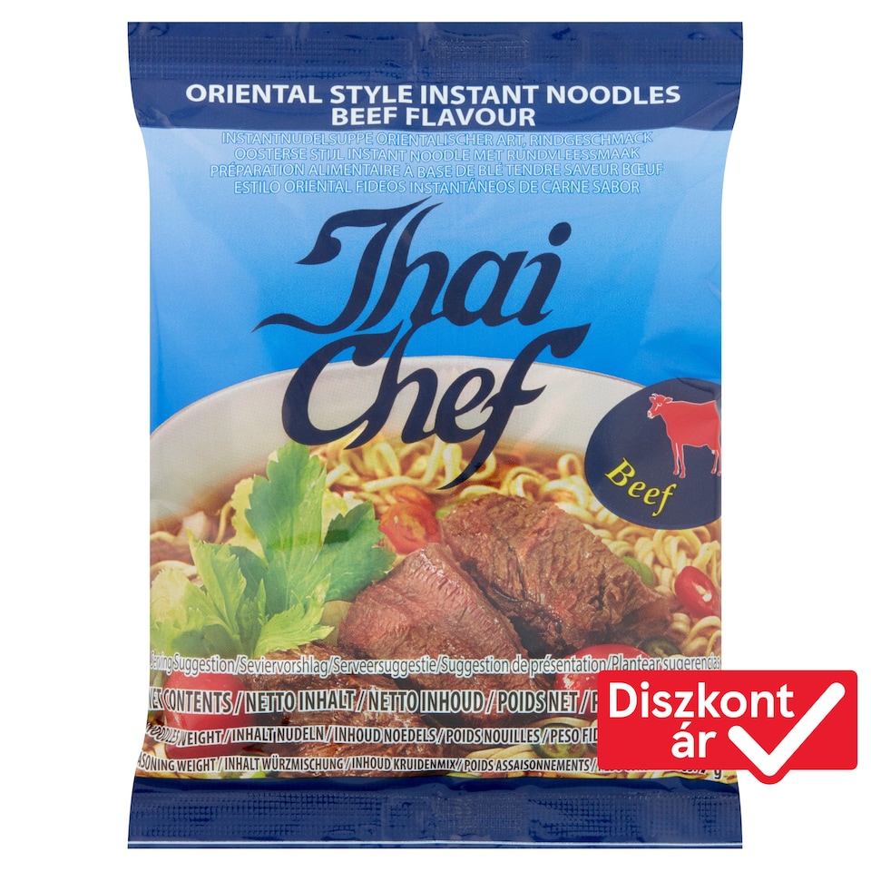 image 1 of Thai Chef Beef Flavoured Instant Noodles 60 g