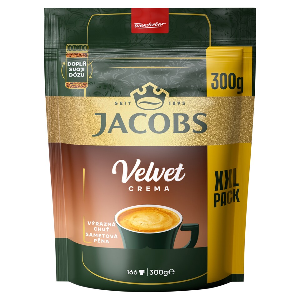 Jacobs Velvet Crema rozpustná káva 300g