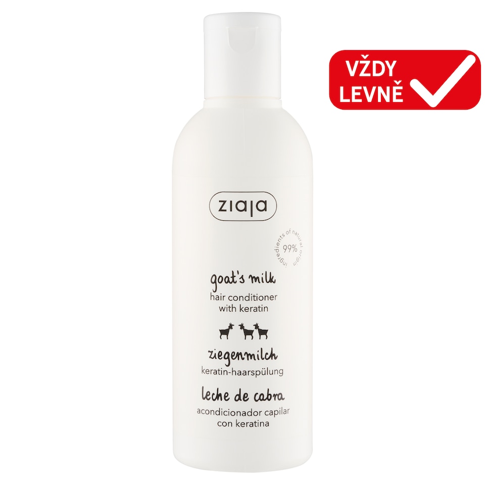 Ziaja Goat's Milk Strengthening Conditioner for Dry, Dull Hair 200ml