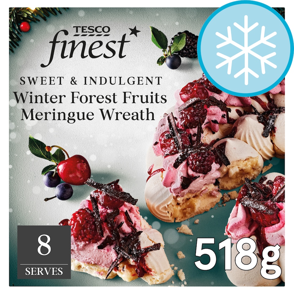 Tesco Finest Forest Berry Meringue Wreath 518g