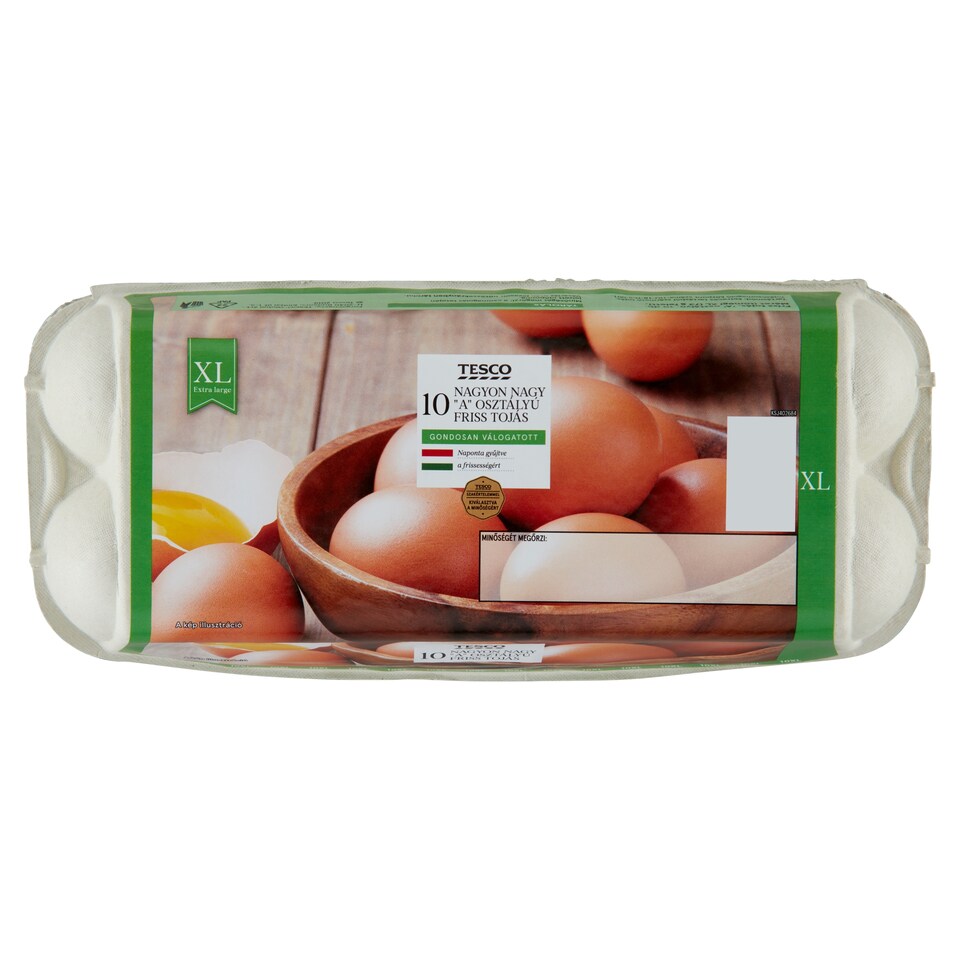 Tesco "A" osztályú nagyon nagy, friss tojás XL 10 db