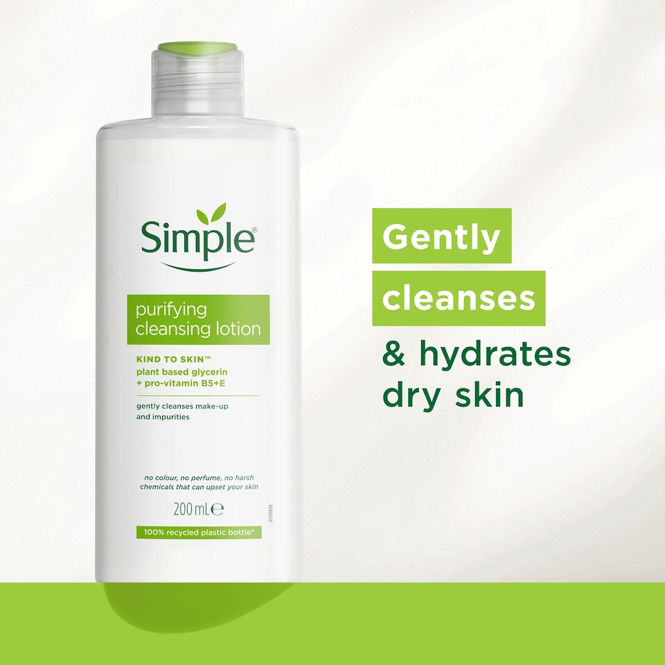 image 1 of Simple Kind To Skin Purifying Cleansing Lotion 200Ml