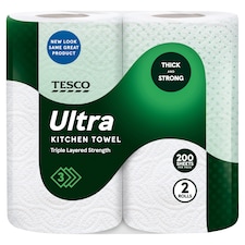 Tesco Ultra Kitchen Towel 200 Sheets