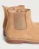 image 3 of F&F Girls Scallop Trim Ankle Boots in Tan