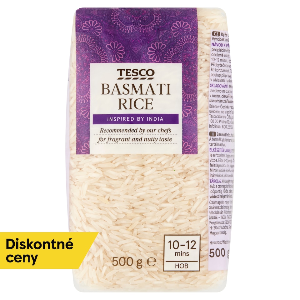 Tesco Ryža Basmati dlhozrnná lúpaná 500 g