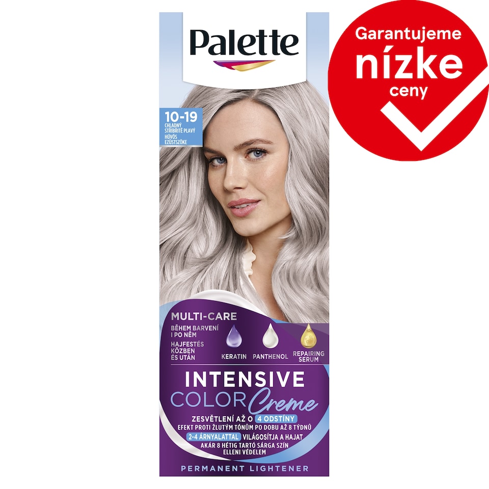 obrázok 1 z Palette Intensive Color Creme farba na vlasy Chladný striebristý blond 10-19