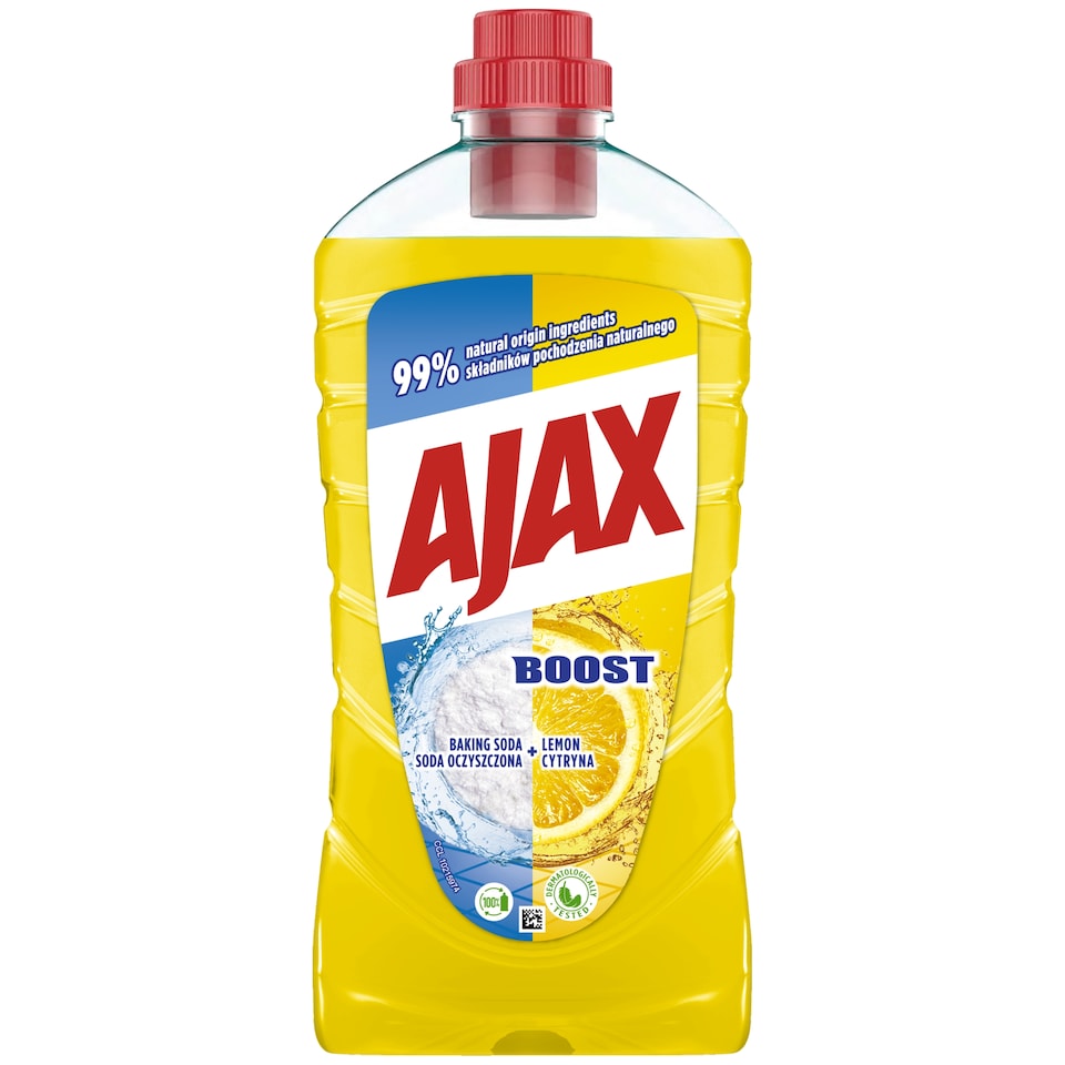 Ajax Boost Baking Soda & Lemon Liquid Cleaner 1000 ml