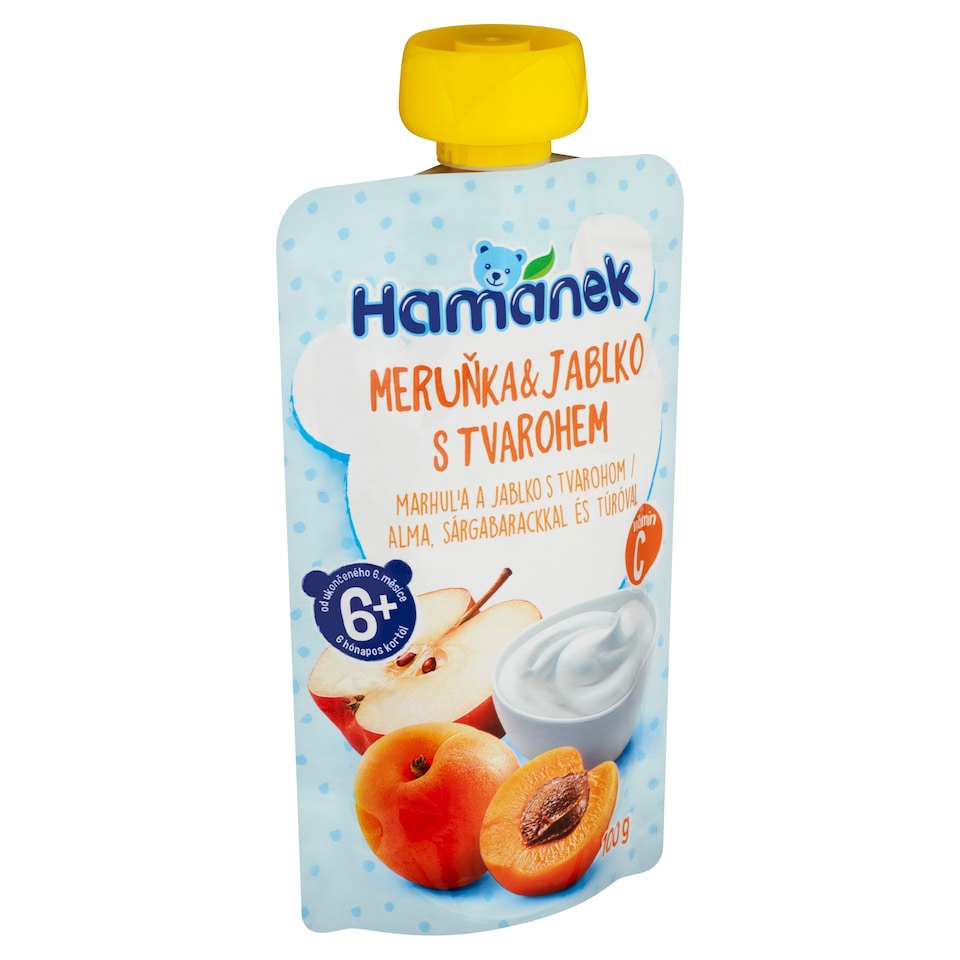 image 1 of Hamánek Apricot and Apple with Curd 100 g