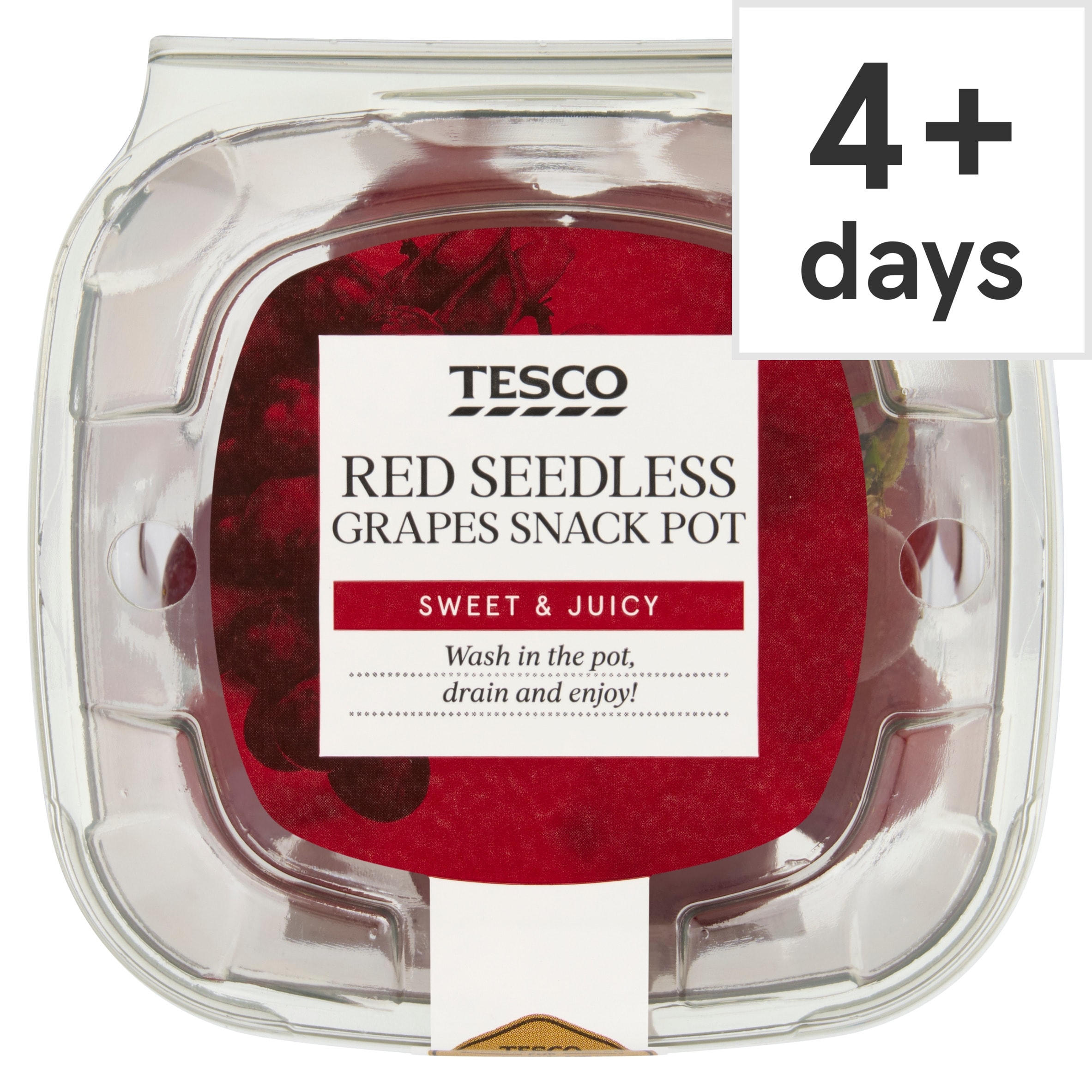 Tesco Red Seedless Grapes Snack Pot 150g